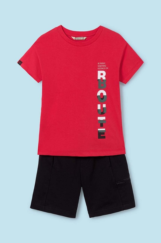 Mayoral set di lana bambino/a maglia rosso 6673.7F.Junior.PPYH