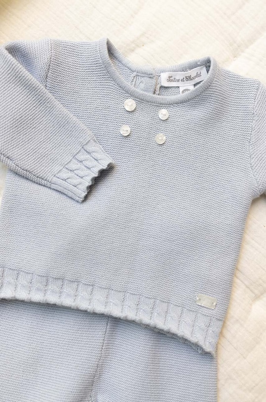 Βρεφικό βαμβακερό σετ Tartine et Chocolat μπλε TY36000.80.86