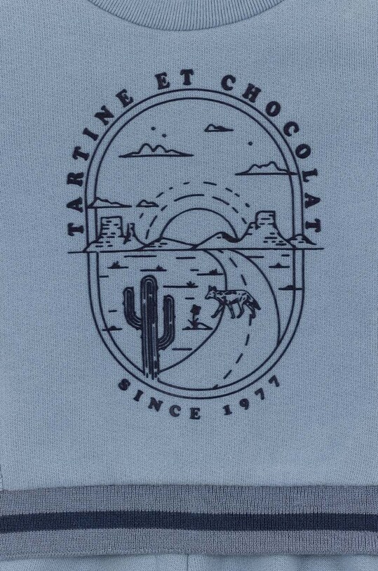 Bavlněná tepláková souprava pro miminka Tartine et Chocolat TY35001.80.94 modrá