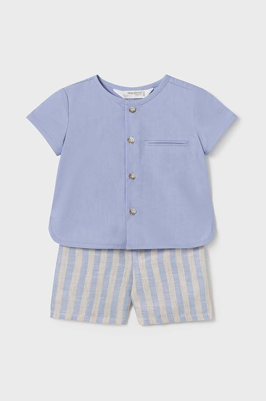 Mayoral Newborn set de bumbac pentru bebelusi 1219.1J.Newborn.PPYH albastru SS24