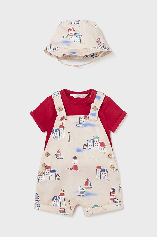Mayoral Newborn compleu bebe 1638.1M.Newborn.PPYH rosu SS24