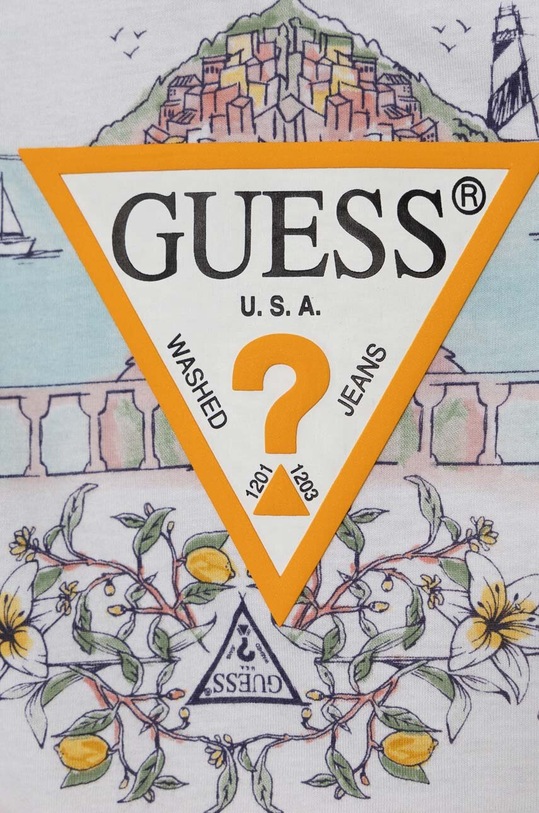Chłopiec Guess komplet bawełniany niemowlęcy I4GG00.K8HM3.PPYH pomarańczowy