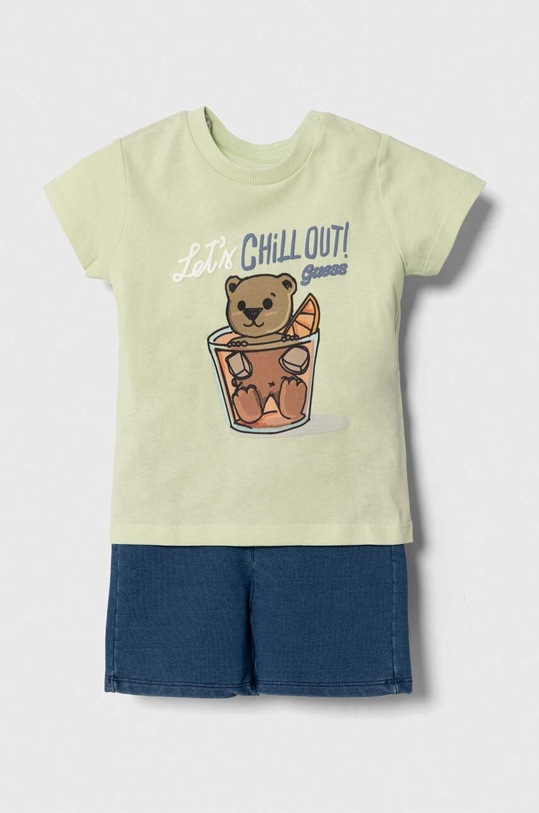 Kojenecká sada Guess potisk zelená I4GG14.K8HM3.PPYH