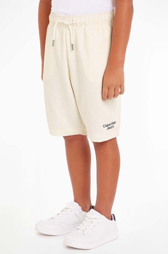 Παιδικό σετ Calvin Klein Jeans πλεκτό ύφασμα μπεζ IB0IB02092.PPYH