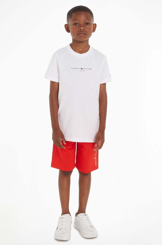 Παιδικό σετ Tommy Hilfiger πλεκτό ύφασμα κόκκινο KB0KB08829.86.122.PPYH