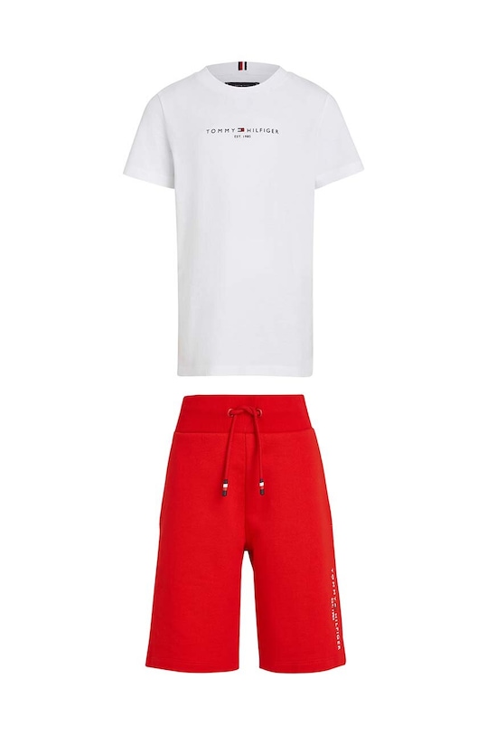 Tommy Hilfiger komplet dziecięcy KB0KB08829.86.122.PPYH czerwony SS24