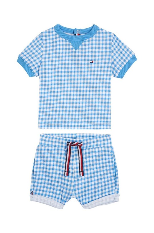 Tommy Hilfiger compleu bebe tricotaj albastru KN0KN01831.PPYH