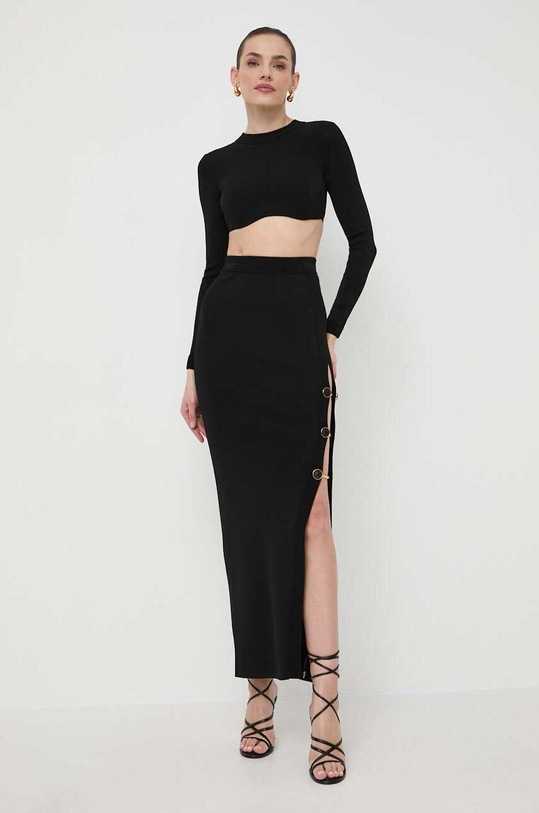 Elisabetta Franchi compleu tricotaj negru KC26S41E2