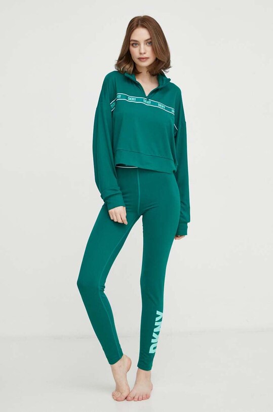Dkny melegítő otthoni viseletre elasztánnal zöld YI80001