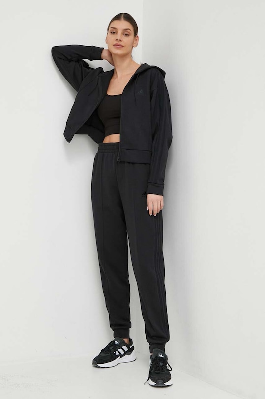 Trenirka adidas bez uzorka crna IN1837