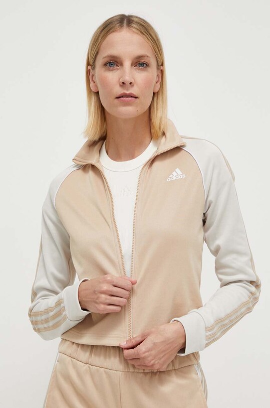Odzież adidas dres IS0842 beżowy