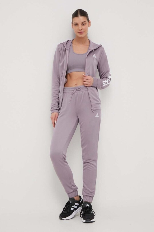 adidas dres dzianina fioletowy IS0851