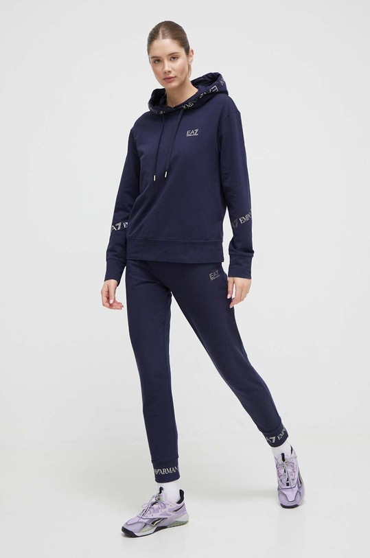 EA7 Emporio Armani melegítő szett nyomtatásos kék 8NTV52.TJTXZ