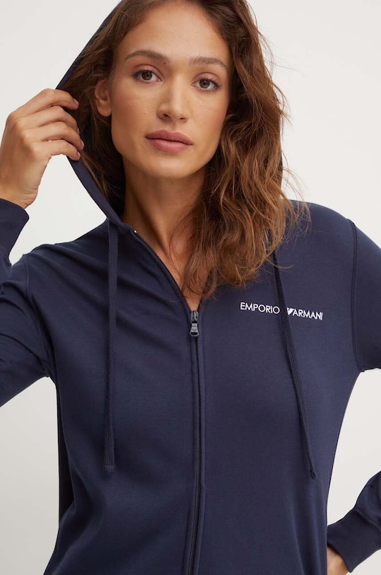 Emporio Armani Underwear dres lounge bawełniany 164851.CS290 granatowy