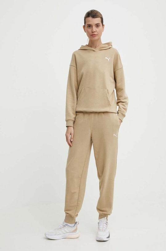 Puma dres dzianina beżowy 679920