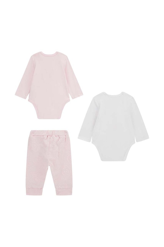 Guess komplet bawełniany niemowlęcy H4RW15.J1314.G.PPYH różowy SS24