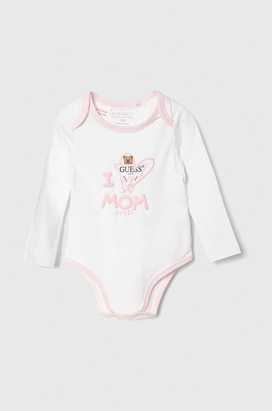 Dziewczynka Guess komplet bawełniany niemowlęcy H4RW15.J1314.G.PPYH różowy