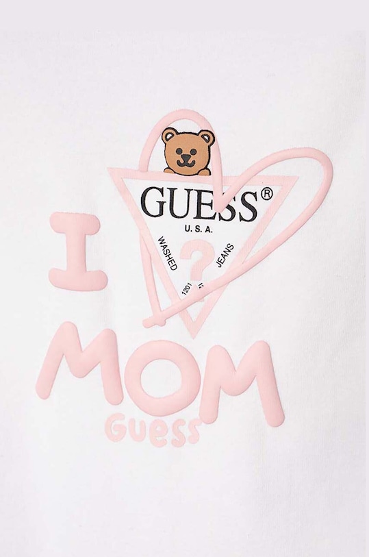 Guess komplet bawełniany niemowlęcy H4RW15.J1314.G.PPYH różowy