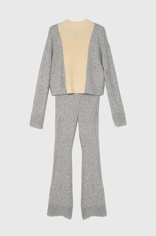 Dětská souprava s příměsí vlny Calvin Klein Jeans IG0IG02325.PPYH šedá SS24