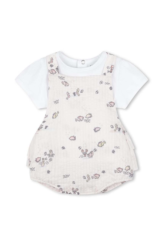 Kenzo Kids komplet bawełniany niemowlęcy bawełna różowy K60050.