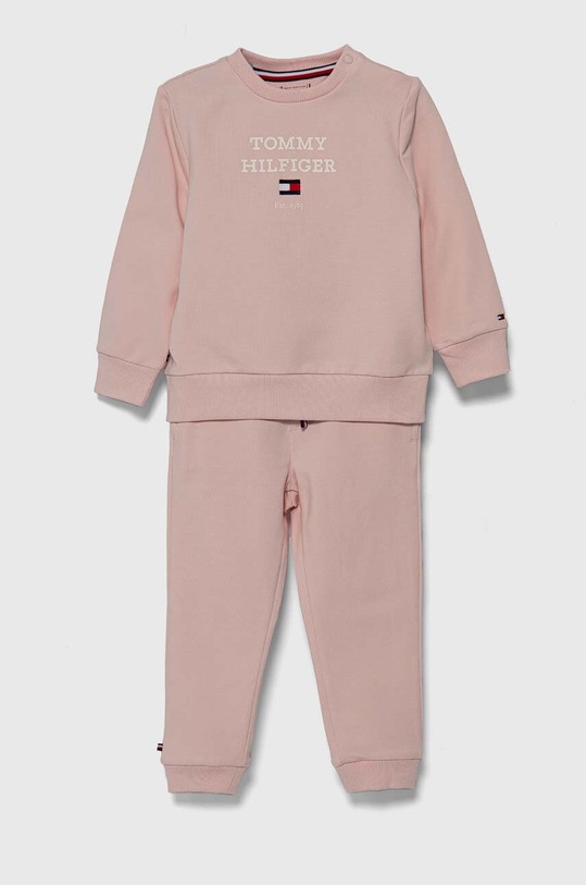 Trenirka za dojenčka Tommy Hilfiger Potisk roza KN0KN01771.G.PPYH