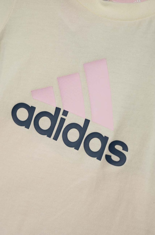 Dziewczynka adidas komplet bawełniany niemowlęcy IS2513 różowy