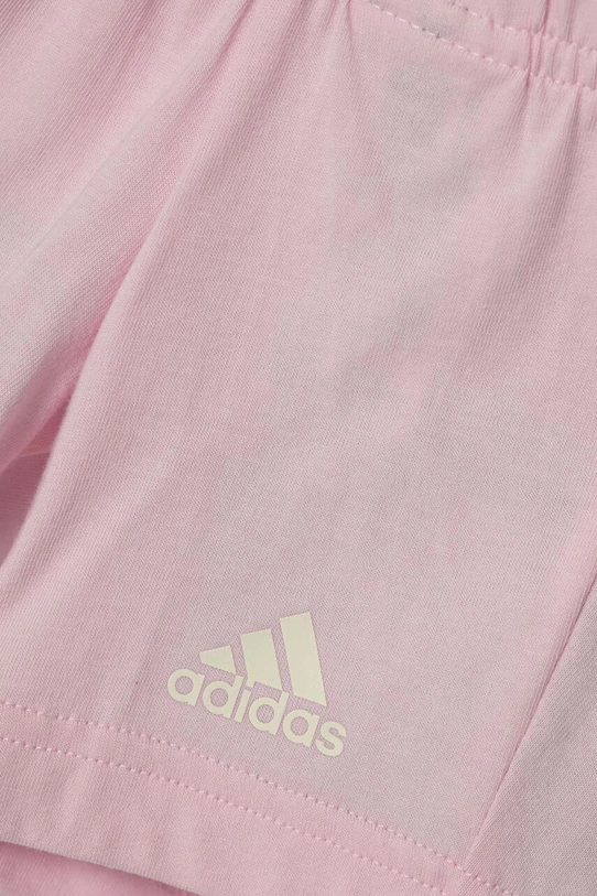 Pamučni komplet za bebe adidas roza IS2513