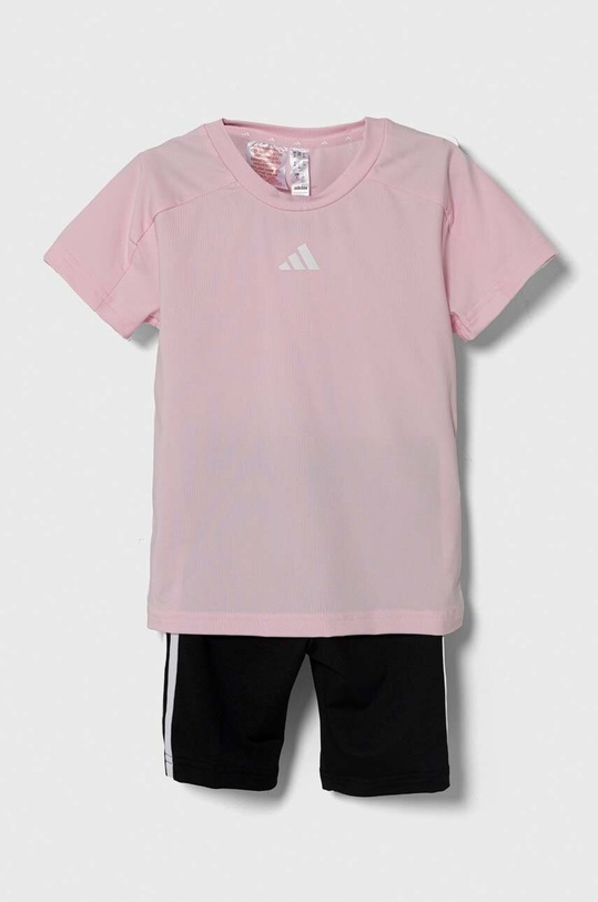 adidas komplet dziecięcy dzianina różowy IT0531