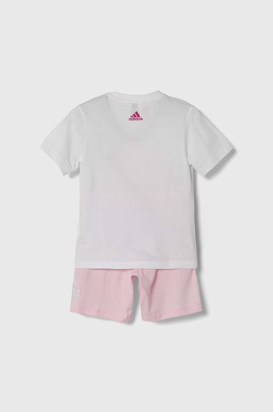adidas komplet bawełniany dziecięcy IQ4089 różowy SS24
