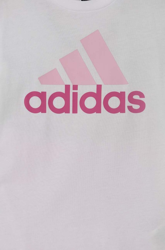 adidas komplet bawełniany dziecięcy różowy IQ4089