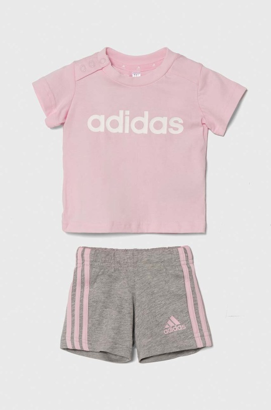 adidas gyerek pamut melegítő szett dzsörzé rózsaszín IS2496