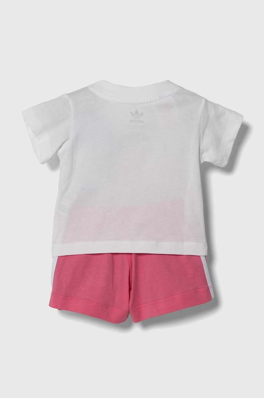 Дитячий бавовняний комплект adidas Originals IR6865 рожевий SS24