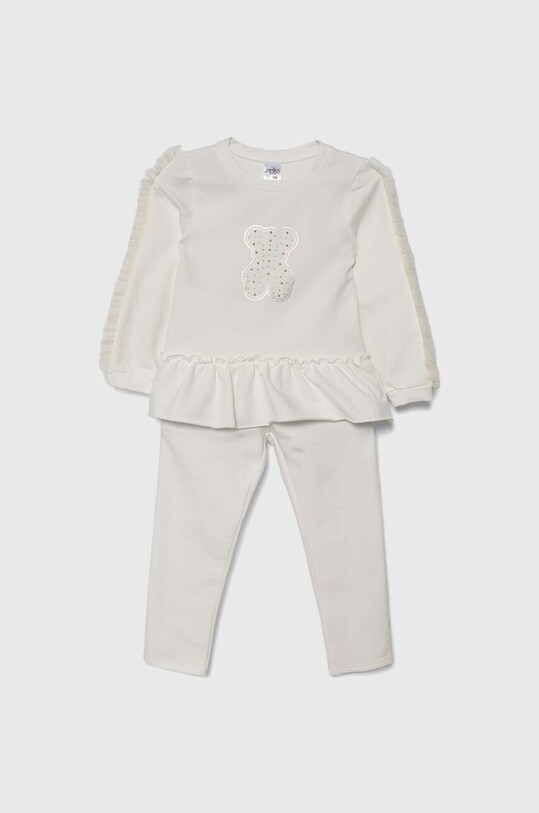 Детский комплект Jamiks аппликация белый MAGDALENKA.Dre.JWG198.G