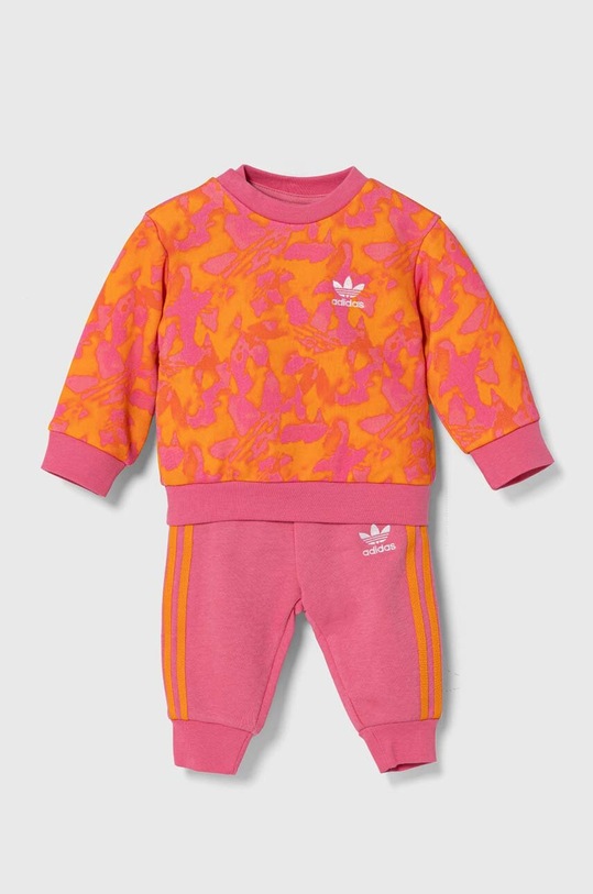 Dětská tepláková souprava adidas Originals pletenina oranžová IT7301