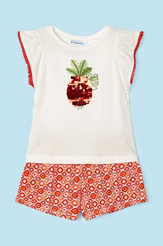 Παιδικό βαμβακερό σετ Mayoral βαμβάκι μωβ 3263.6L.Mini.PPYH