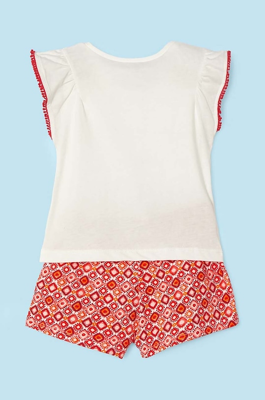 Παιδικό βαμβακερό σετ Mayoral 3263.6L.Mini.PPYH μωβ SS24