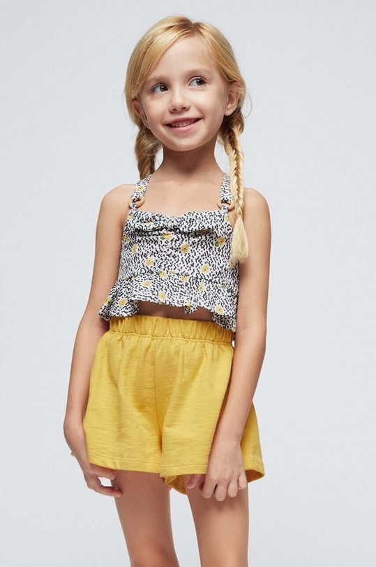 Mayoral komplet dziecięcy wzorzyste żółty 3265.6N.Mini.PPYH