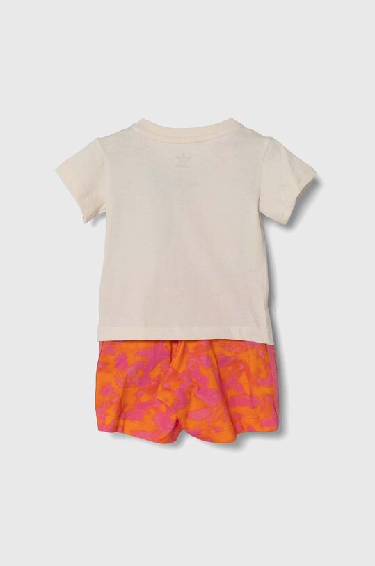 adidas Originals set de bumbac pentru bebelusi IR7552 portocaliu SS24