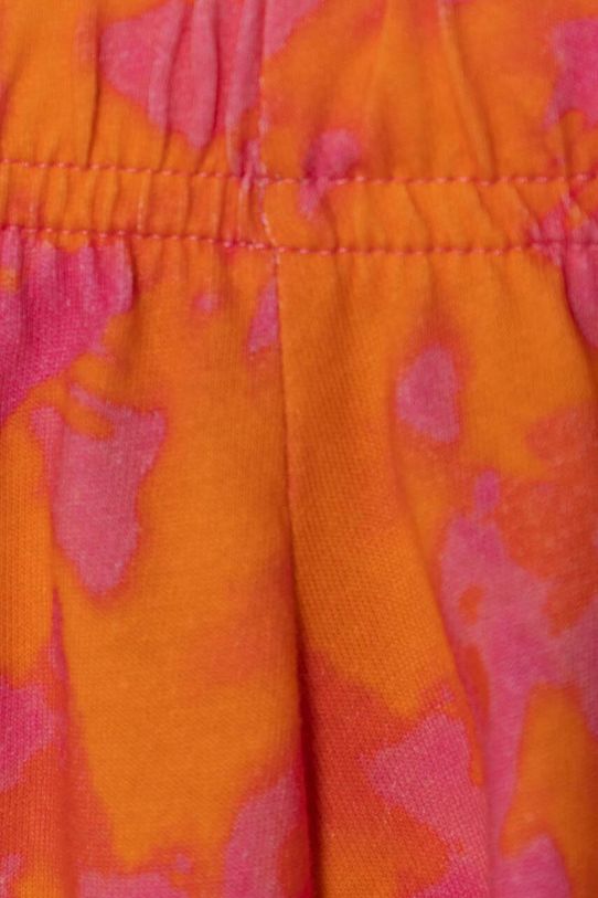 Dziewczynka adidas Originals komplet bawełniany niemowlęcy IR7552 pomarańczowy