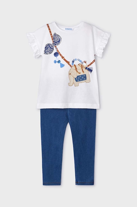 Παιδικό βαμβακερό σετ Mayoral στάμπα μπλε 3706.6G.Mini.PPYH