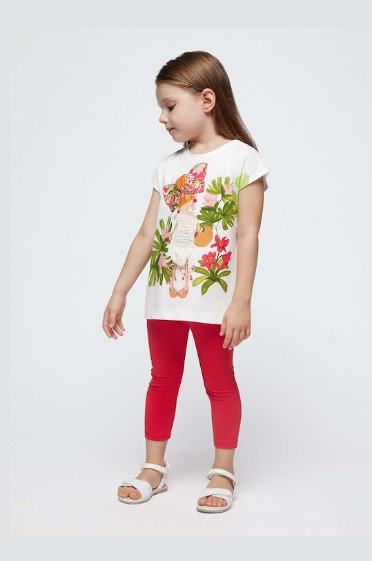 Παιδικό βαμβακερό σετ Mayoral 3709.6J.Mini.PPYH μωβ