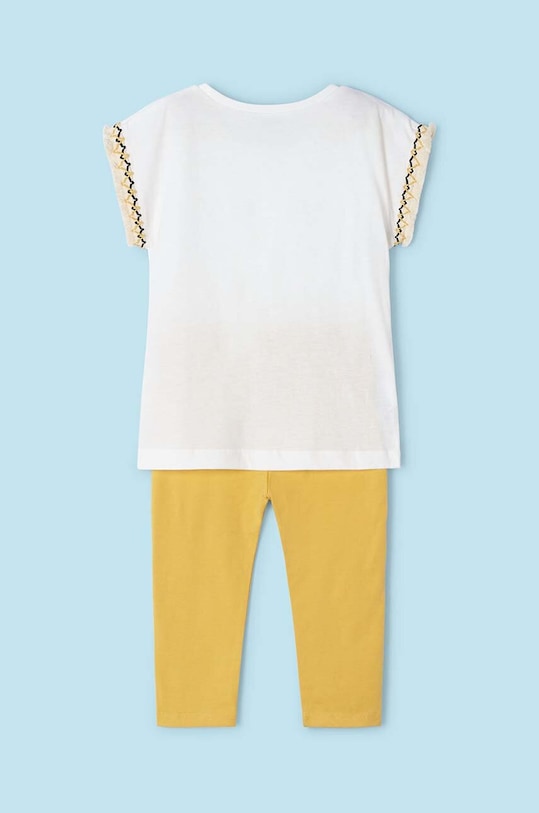 Κοριτσίστικα Παιδικό βαμβακερό σετ Mayoral 3710.6N.Mini.PPYH κίτρινο