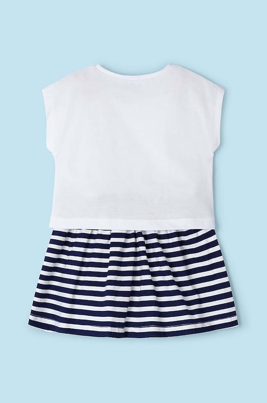 Κοριτσίστικα Παιδικό βαμβακερό σετ Mayoral 3958.6L.Mini.PPYH σκούρο μπλε