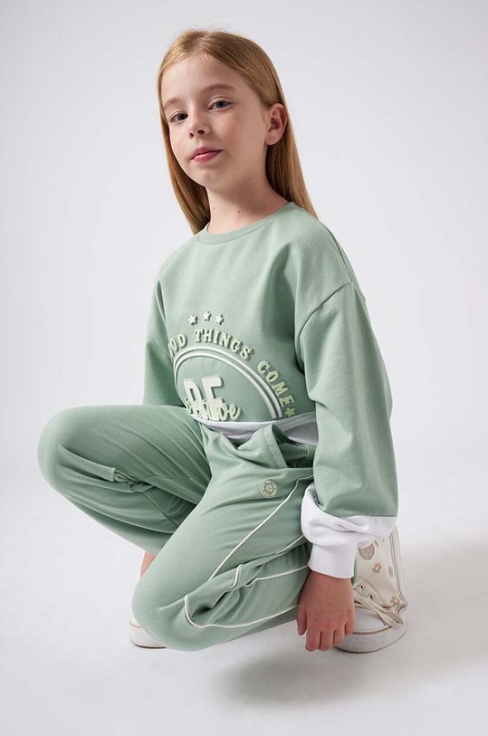 Dětské tepláky Mayoral 6505.8D.Junior.PPYH zelená