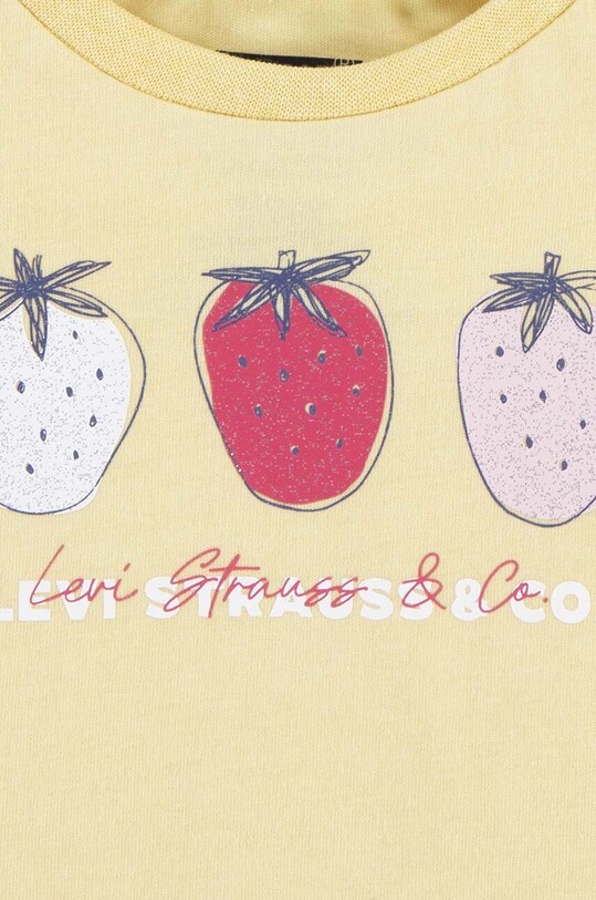 Дівчинка Комплект для немовлят Levi's LVG FRUITY TEE & SHORT SET 1EK061 жовтий