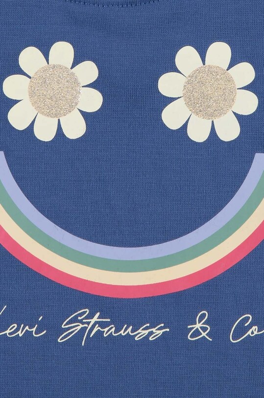 Дівчинка Комплект для немовлят Levi's LVG SMILEY FLOUNCE TEE & SHORT 1EK062 жовтий