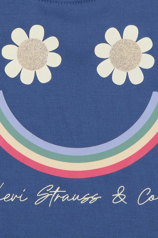 Дівчинка Комплект для немовлят Levi's LVG SMILEY FLOUNCE TEE & SHORT 1EK062 жовтий