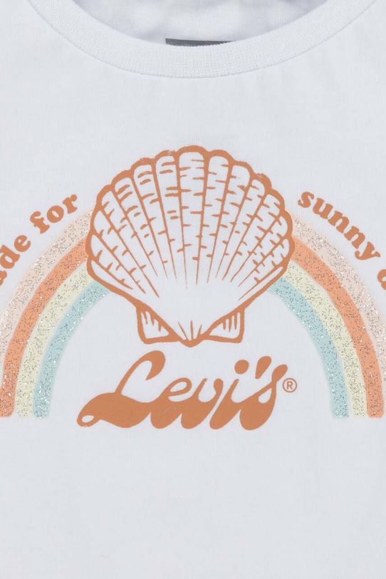 Levi's komplet niemowlęcy LVG SHELL TEE & SHORT SET żółty 1EK066