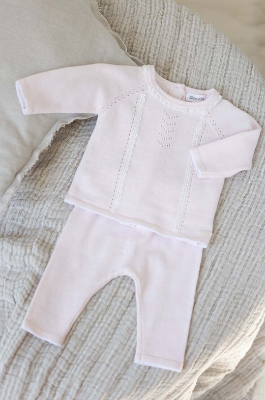 Детский хлопковый комплект Tartine et Chocolat хлопок розовый TY36020.G.49.74