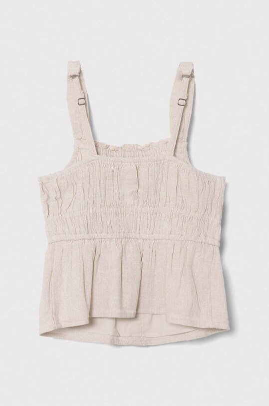 Abercrombie & Fitch top copii KI240.4001 bej SS24